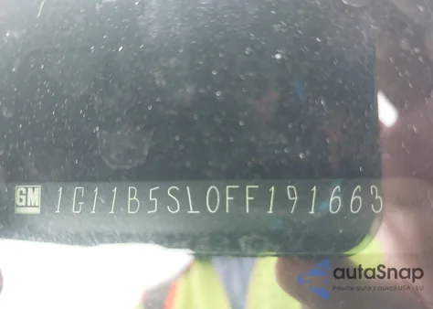 2015 Chevrolet Malibu Ls z USA, uszkodzony, nr VIN 1G11B5SL0FF191663